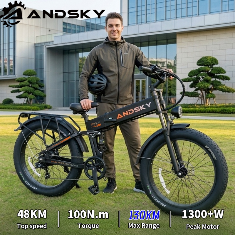 Commuting On Mountain Bike - Электрический велосипед ANDSKY Forge 26 с